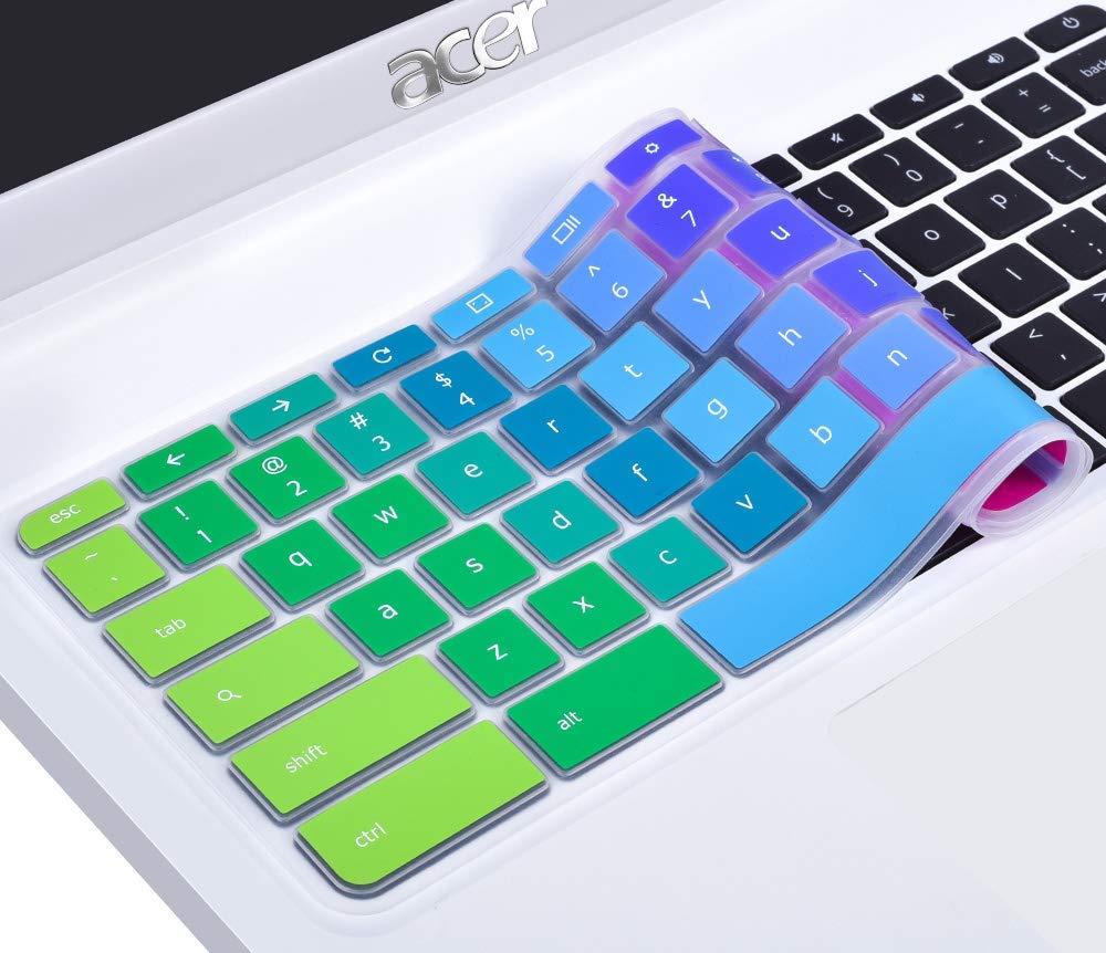 Book Cover Colorful Keyboard Cover for Acer CB3 CB5 CP315 CB515 15.6