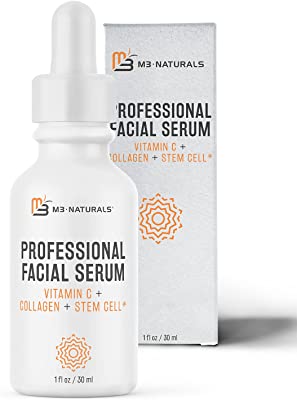 Book Cover M3 Naturals Vitamin C Serum with Hyaluronic Acid for Face & Eyes Topical Facial Serum Natural Skin Care Acne Treatment Anti Aging Anti Wrinkle Dark Spots Vitamin E 1 FL OZ