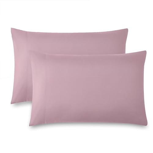 Southshore Fine Living, Inc. Pillow Cases Standard Size Set of 2, Fits Full, Twin, Queen Pillows, Luxurious, Ultra-Soft Microfiber Hotel Quality Queen Pillowcases, 20" x 30", Lavender