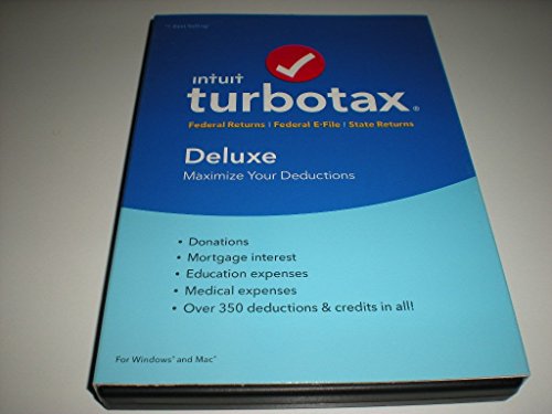 Book Cover Turbo Tax 2016 Tax Year Old Version 508104 Deluxe Fed Efile  State Tax Year 2016