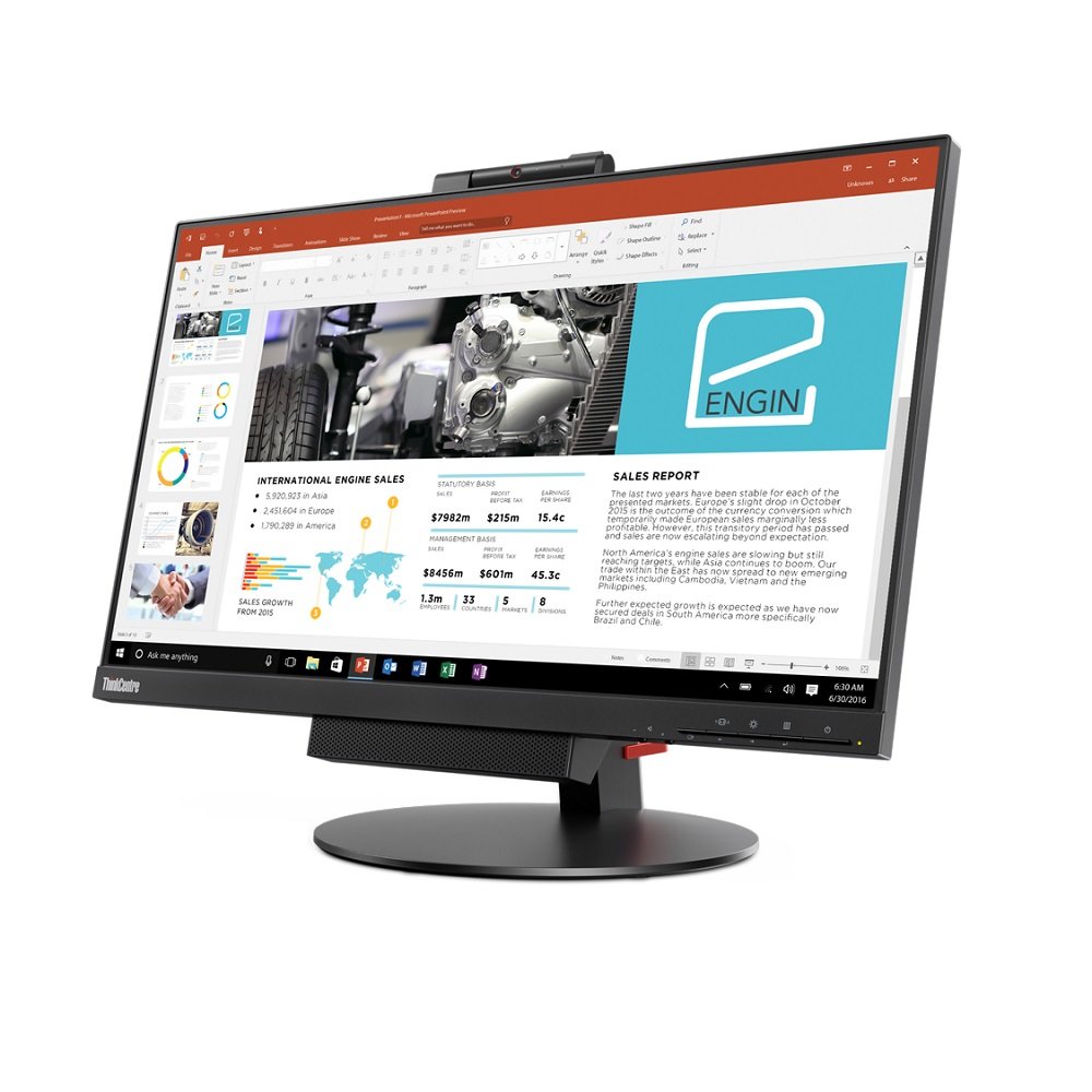 Book Cover Lenovo ThinkCentre Tiny-In-One 24 Gen3 Monitor A17TIO24 (10QY-PAR1-US) 23.8-in IPS LED LCD (1920x1080)