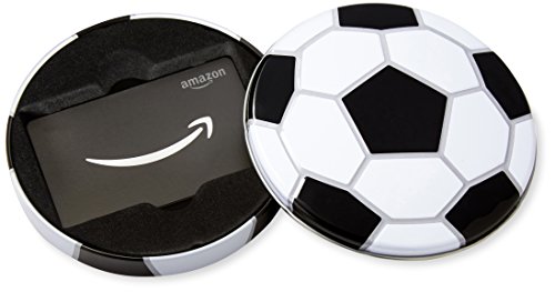 Book Cover Amazon.com Gift Card in a Soccer Tin