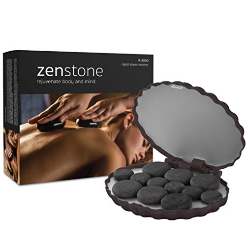 Zenstone Pro Hot Stone Warmer and 12 Pro Stones | New 2019 Model
