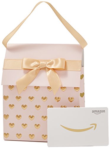 Book Cover Amazon.com Gift Card in a Pink and Gold Gift Bag