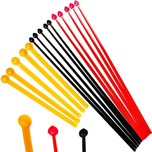 Super Precise Micro Scoop 15pc Variety Size 6-30 Mg. 5 Colors x 3 Sizes Each Pack of Measuring Spoons Guaranteed Accurate and Sturdy For Easy, Mess-Free Nootropic Supplement Powder Measurement