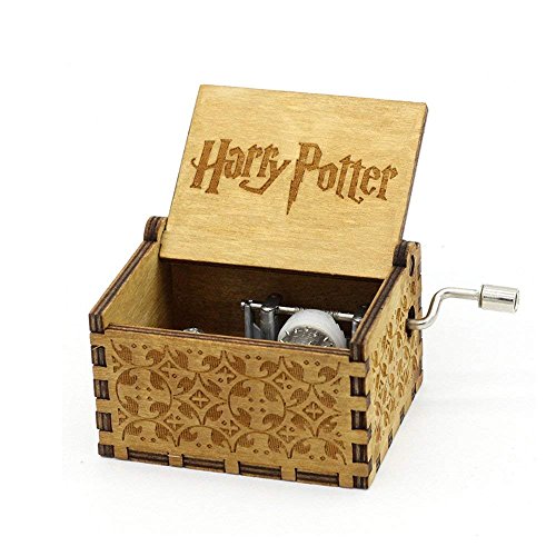 Crafts Ninja Hedwige Thème Harry Potter à la main gravé en bois Boîte à musique