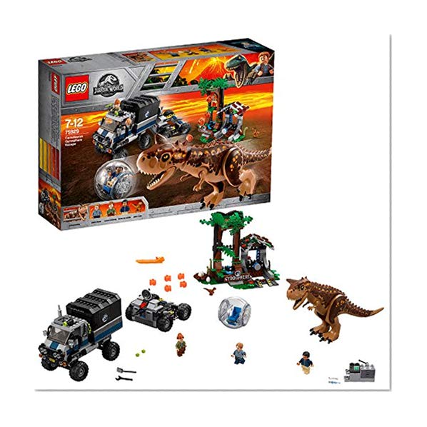 LEGO Jurassic World - Le Carnotaurus et la fuite en Gyrosphère - 75929 - Jeu de Construction