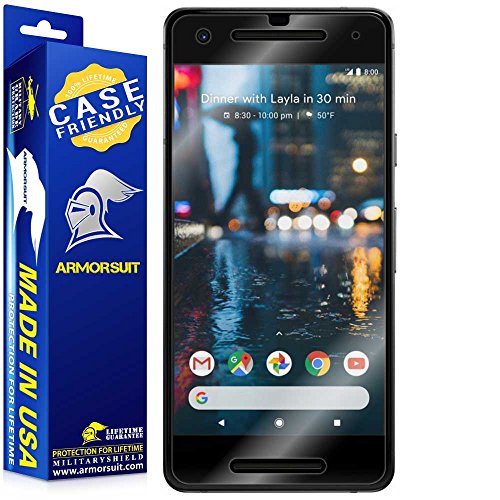 ArmorSuit 2 Pack Screen Protector Designed for Google Pixel 2 Case Friendly MilitaryShield HD Clear Film - Made in USA
