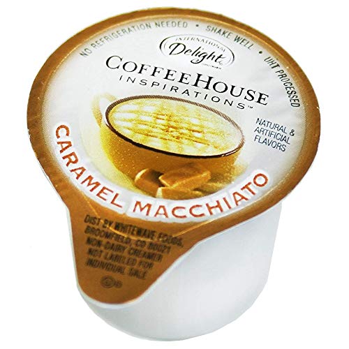 Book Cover International Delight Caramel Macchiato Coffee Creamer Singles (7/16 Fl Oz Each), 50 Count Bulk Package