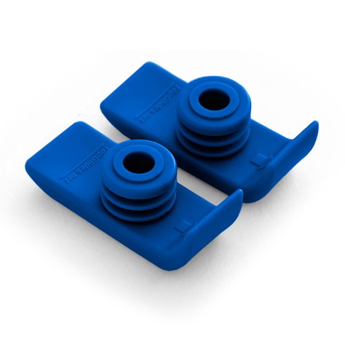 1 Pair Durable Ski Glides for Drive Walkers (Dark Blue)