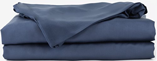 Hotel Sheets Direct Luxury 100% Bamboo Bed Sheet Set - Eco-Friendly, Hypoallergenic, Cooling Sheets. Bamboo 3 Piece Bed Sheet Set (Twin XL, Navy Blue)