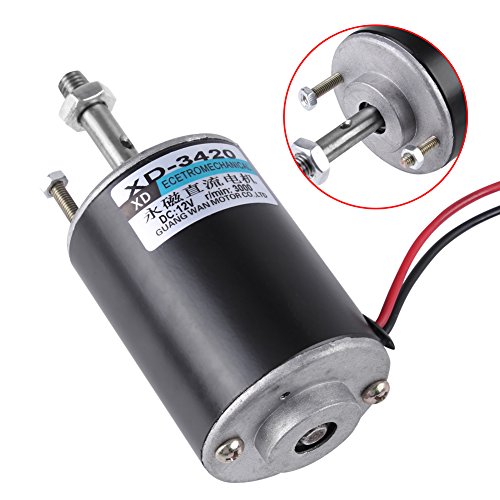 12/24V 30W High Speed CW/CCW Permanent Magnet DC Motor For DIY Generator(DC 12V 3000RPM)