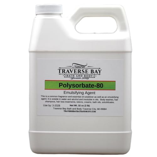 Polysorbate 80, 32oz Safety Sealed Container T-MAZ 80, Tween 80 100% Pure Surfactant & Emulsifier Made in the USA