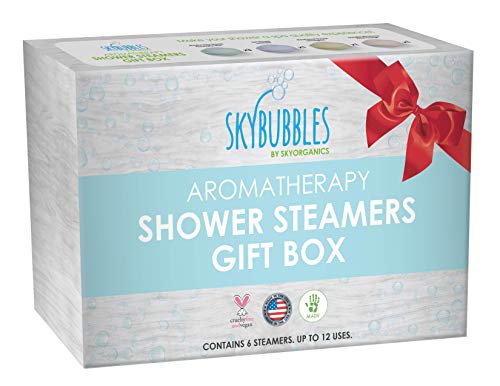 Book Cover Shower Steamer (Pack of 6) with Natural Essential Oils- Spa Shower Melts- Bath Bombs for The Shower- Spa Experience steam Shower