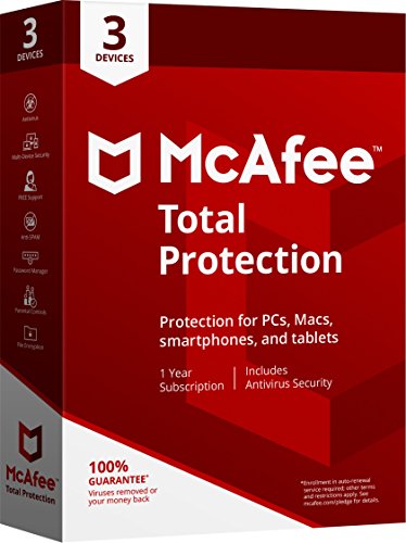 Book Cover McAfee 2018 Total Protection - 3 Devices [Old Version]
