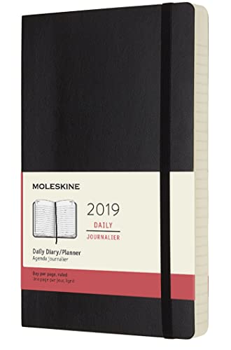 Book Cover Moleskine Classic 12 Month 2019 Daily Planner, Soft Cover, Large (5