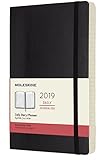 Moleskine Classic 12 Month 2019 Daily Planner, Soft Cover, Large (5" x 8.25") Black