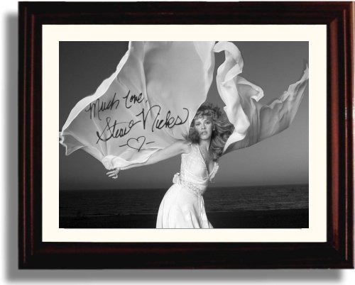 Framed Stevie Nicks Autograph Replica Print
