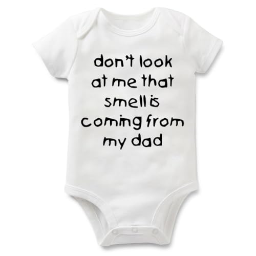 Rocksir Funny Slogan Super Soft Cotton Comfy Baby Short Sleeve Bodysuit（dad1，3M）