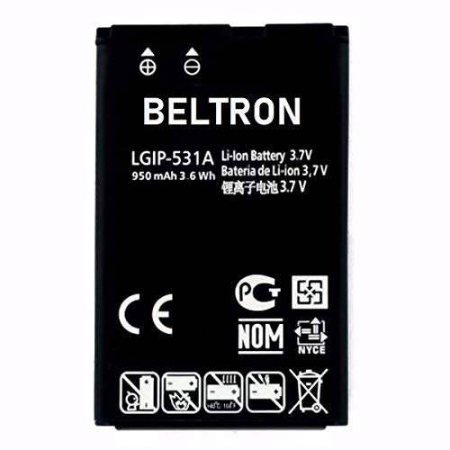 New LGIP-531A SBPL0090501 / SBPL0090503 BELTRON Replacement Battery for Envoy 2 UN160, Envoy 3 UN170, Saber UN200, 237C, 440G, 500G, T-Mobile B450, Cricket B460, AT&T B470, KU250