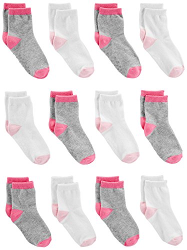 Book Cover Simple Joys by Carter's Baby and Toddler Girls' 12-Pack Sock Crew