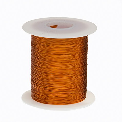 Book Cover Remington Industries 28H200P.125 Magnet Wire, Enameled Copper Wire Wound, 28 AWG, 2 oz, 248' Length, 0.0142
