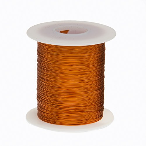 Remington Industries 28H200P.125 Magnet Wire, Enameled Copper Wire Wound, 28 AWG, 2 oz, 248' Length, 0.0142" Diameter, 200Â Degree C, Natural