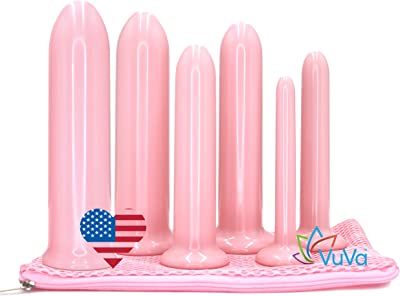 Six New Sizes VuVa Made in USA BPA Free Set with Instructions and Travel Pouch - Set of 6