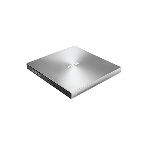 Book Cover ASUS ZenDrive Silver 13mm External 8X DVD/ Burner Drive +/-RW with M-Disc Support, Compatible with both Mac & Windows and Nero BackItUp for Android devices (USB 2.0 & Type-C cables included)