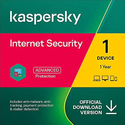 Book Cover Kaspersky Internet Security 2022 | 1 Device | 1 Year | PC/Mac/Android | Online Code