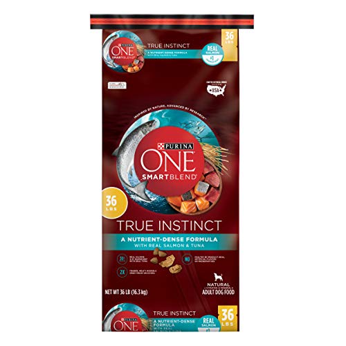 Purina ONE High Protein Natural Dry Dog Food, SmartBlend True Instinct With Real Salmon & Tuna - 36 lb. Bag