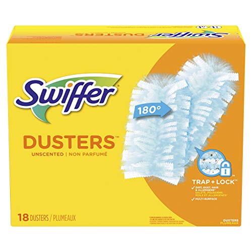 Book Cover Swiffer Dusters Surface Refills, Ceiling Fan Duster, Unscented, 18 Count
