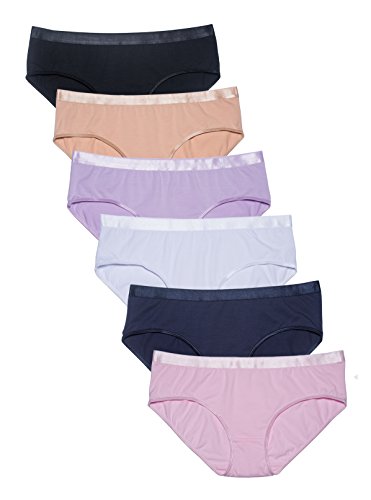 COSOMALL Women's Cotton Underwear Soft Briefs Panties Pack of 6