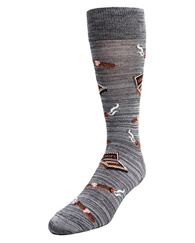 MeMoi Smoker's Delight Cigar Socks | Men's Cigar Novelty Socks
