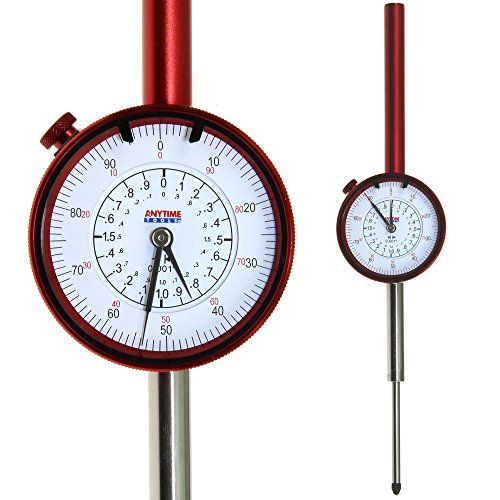 Anytime Tools Dial Indicator 2"/0.001" Smooth Movement Action Carbide Anvil AGD Spec 4-48 Thread w/Lug Back