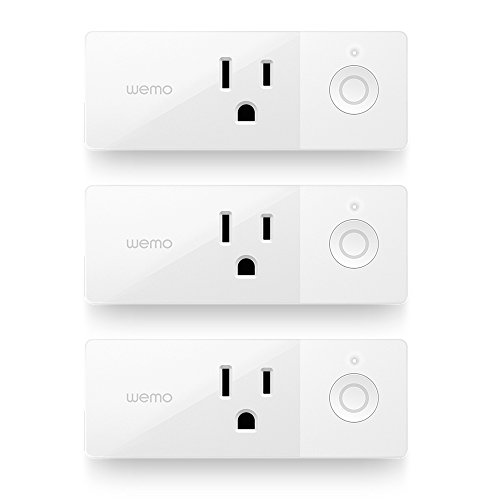 Book Cover Wemo Mini Smart Plug 3-Pack, WiFi Enabled, Works with Amazon Alexa and the Google Assistant