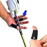 JerkFit Golf Finger Caddies, Pair (Black, Medium) - Thumb and Finger Sleeves for Blister Prevention - Golf Glove Alternative