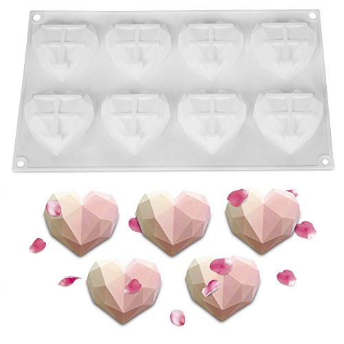 kenman OTHER 11 8 Cup Diamond Chocolate Silicone Dessert Mould Mousses Cheesecake Ice Cream Chiffon Cakes Pan Baking Cupcake Mold