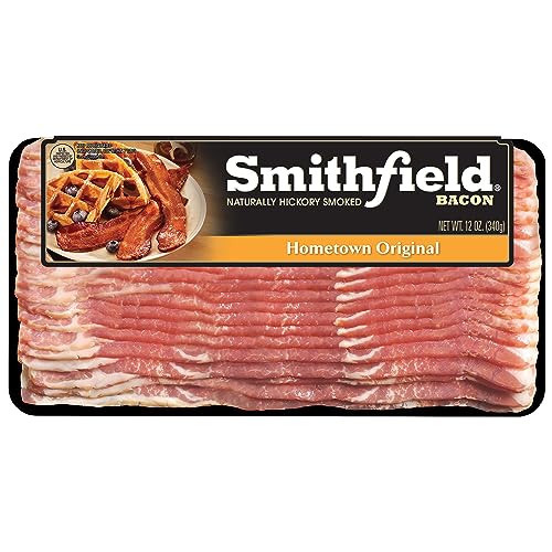 Smithfield, Hometown Original Ready to Cook Naturally Hickory Smoked Bacon, 12 oz