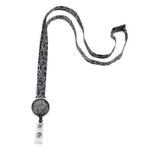 Grekywin Black Mystery Lanyard Keychain, Neck lanyards