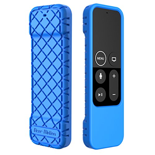 Bear Motion Case for Apple TV 4K / 5th 4th Gen Remote Controller - Silicone Shock Resistant Cover for Apple TV 4K Siri Remote Controller (Case for Apple TV 4K / 5th 4th Gen Remote, Blue)