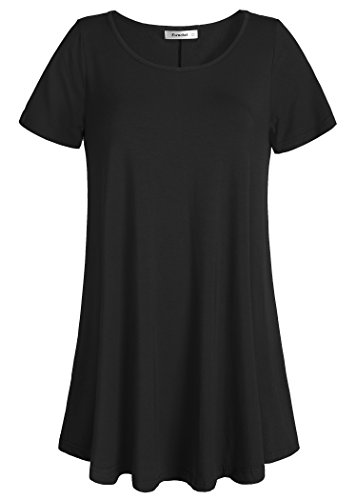 Esenchel Women's Tunic Top Casual T Shirt for Leggings