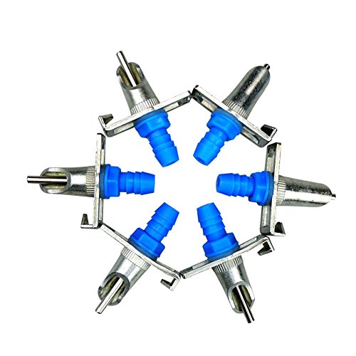 MUDUOBAN livestocktool.com 20pcs Automatic Rabbit Water Feeder Nipple Waterer Drinkers Rabbit Guinea Pig Ferret Rat Mouse Feeder