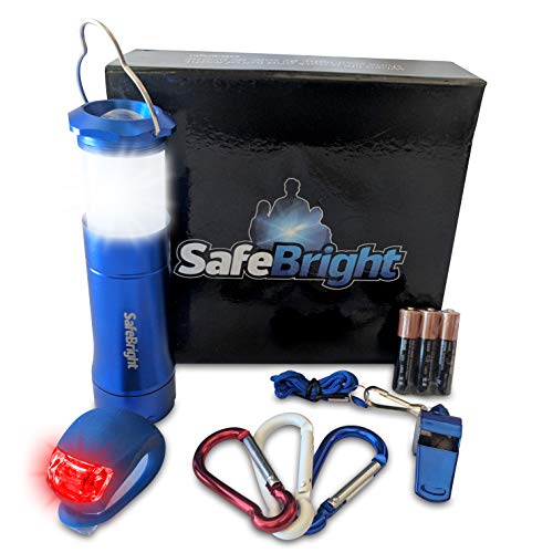 SAFE:BRIGHT Lantern Flashlight Gift Set (Cobalt Blue)