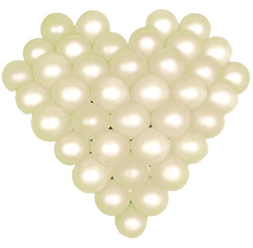 Book Cover Elecrainbow 5 Inch White Balloons, Round Pearl Balloon for Balloon Arch Modeling, Pack of 100