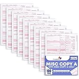 1099 MISC Copy A 2022 Tax Federal Income Form, 100 Laser Tax recipients Pack, Compatible with QuickBooks and Accounting Software,