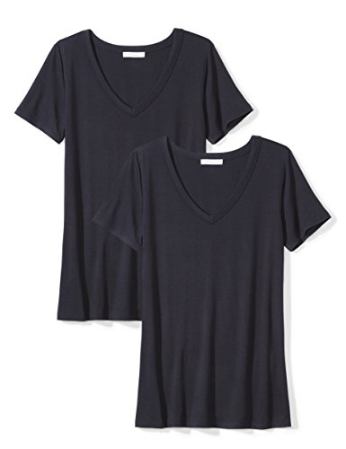 Amazon Brand - Daily Ritual Women's Jersey Short-Sleeve V-Neck T-Shirt