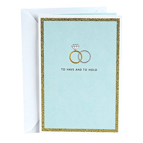 Book Cover Hallmark Wedding Card (To Have and To Hold Wedding Bands)