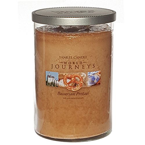 Bougie Yankee Candle World Journeys - large bocal en verre - parfum bretzel bavarois - double mèche - 566g