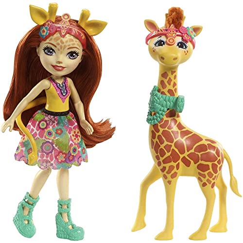 Enchantimals FKY74 Gillian Giraffe Doll and Giraffe Friend Pawl